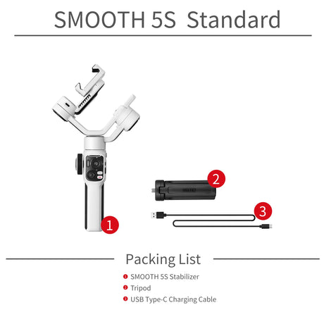 ZHIYUN Smooth 5S Handheld Stabilizer 3-Axis Smartphone Gimbals