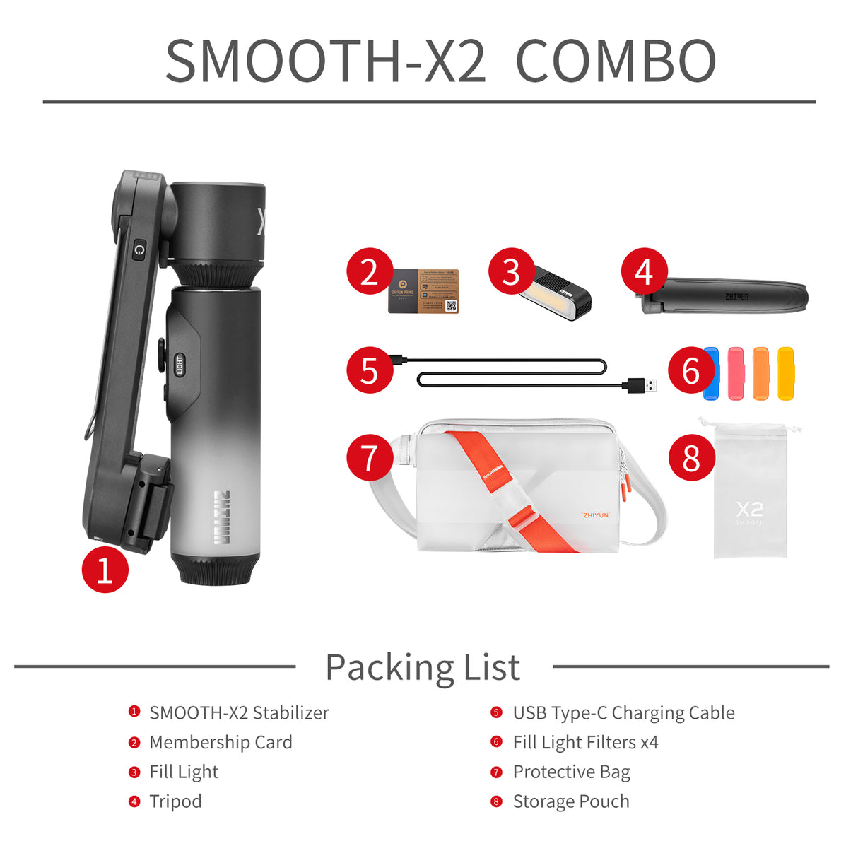 ZHIYUN SMOOTH X2 Phone Gimbal Handheld Stabilizer