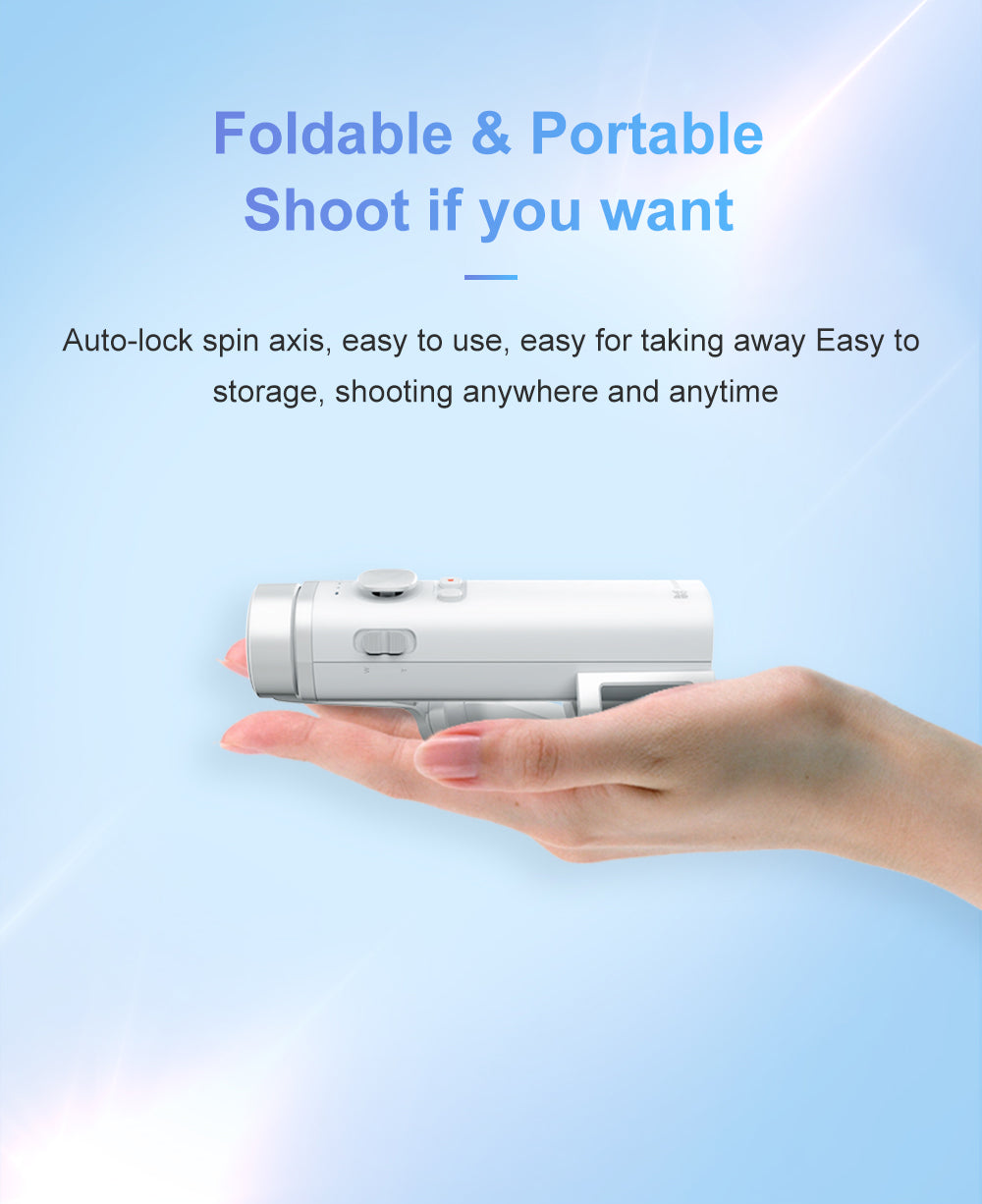 Funsnap Capture π Foldable Handheld Gimbal Stabilizerfor Mobile Phone