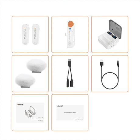 COMICA Vimo S  2.4G Dual-channel Mini Wireless Microphone