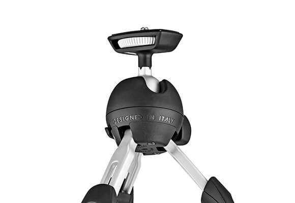 Manfrotto PIXI mini Desktop tripod perfect for larger lenses.