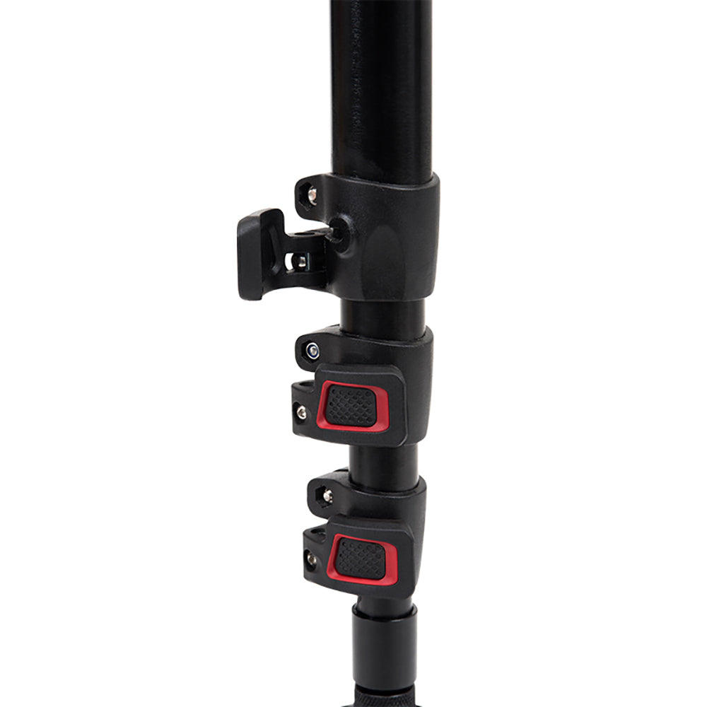 Miliboo MTT705AS Tragbares Aluminium-Einbeinstativ mit Fluidkopf