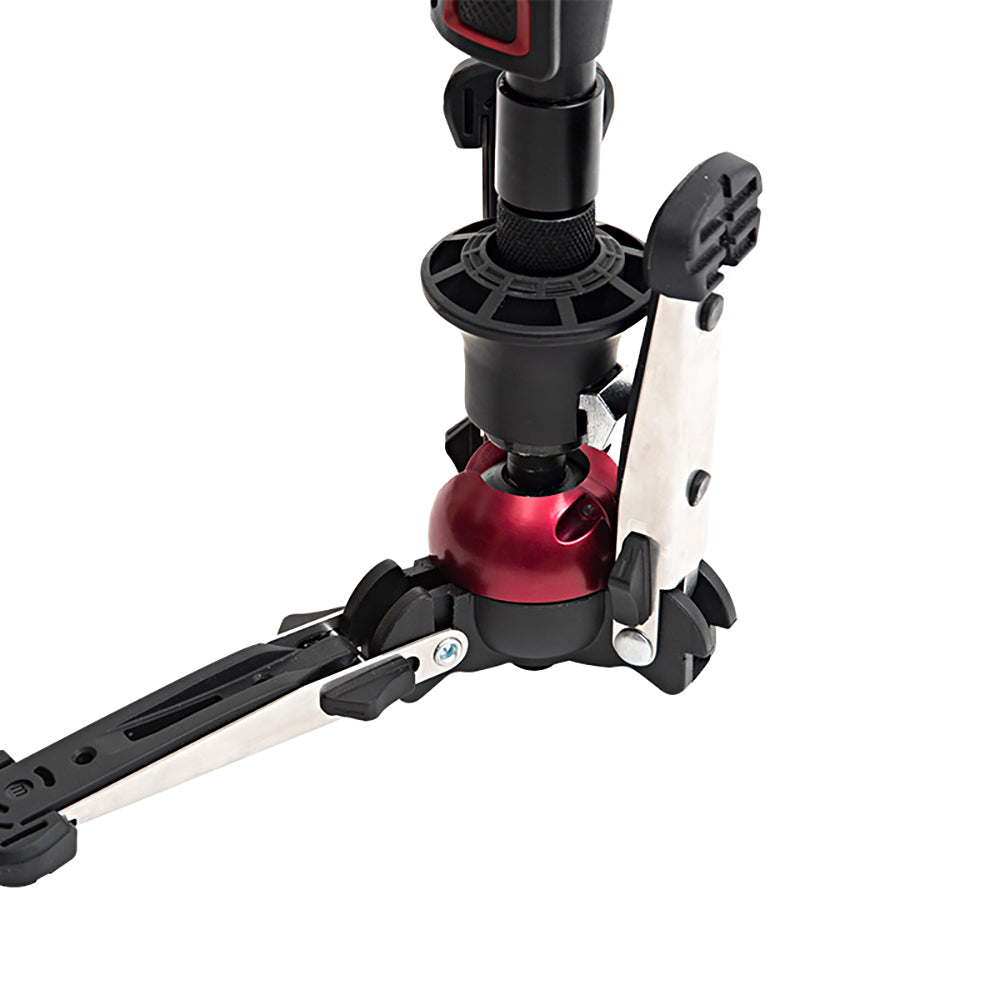 Miliboo MTT705AS Tragbares Aluminium-Einbeinstativ mit Fluidkopf