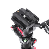 Miliboo MUFA-BK/MUFB-BK Photographic Fluid Head Tripod