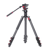 Miliboo MUFA-BK/MUFB-BK Photographic Fluid Head Tripod